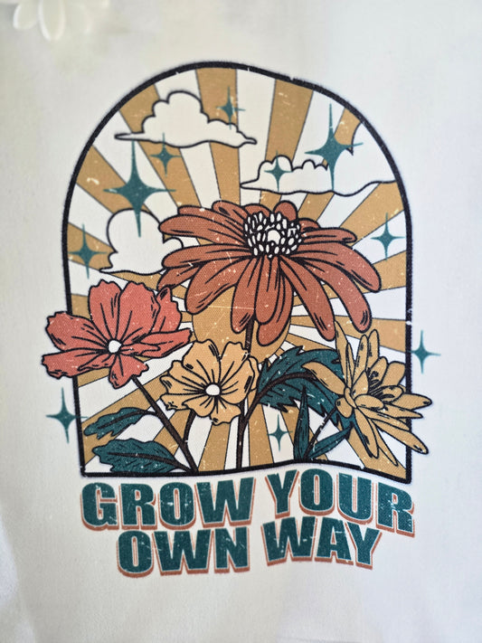 'Grow Your Own Way' Tote with Daisy Keychain